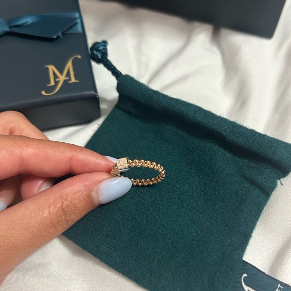 Migon Faget Rose Gold Halo Ring